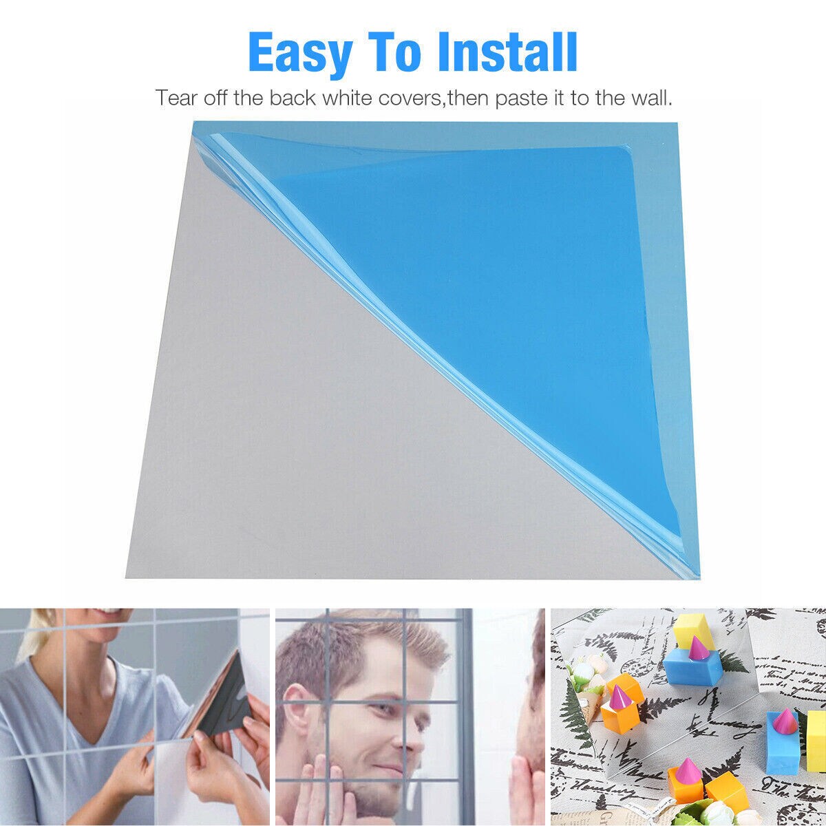 Self-Adhesive Rectangle Mirror