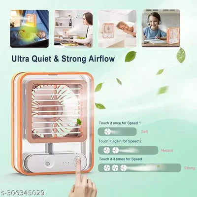 MINI USB FAN WITH LED LIGHT