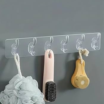 2-Pack Self-Stick Wall Hooks