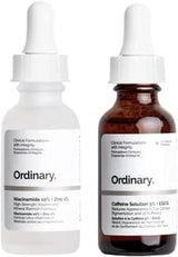 Set of The Ordinary Niacinamide 10% + Zinc 1% 30ml Plus The Ordinary Caffeine Solution 5% + EGCG 30ml