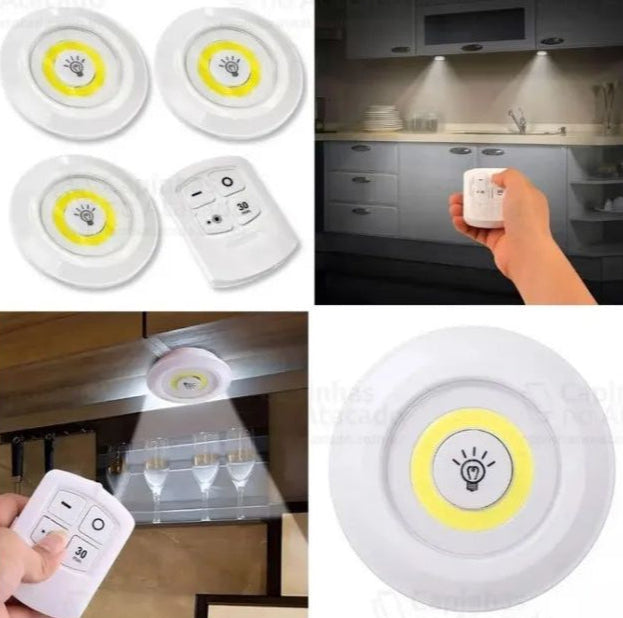Set of 3 Remote-Control LED Kitchen Lights