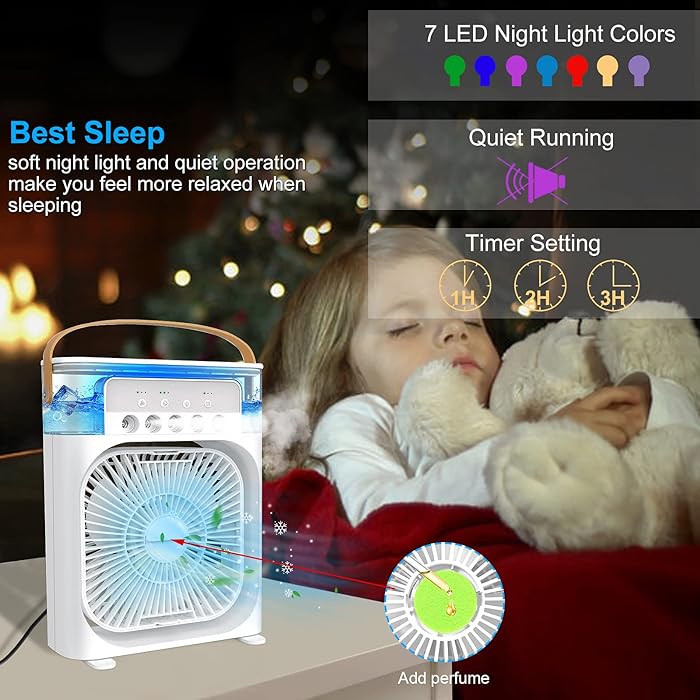 Air Conditioner Fan with 7 Lights