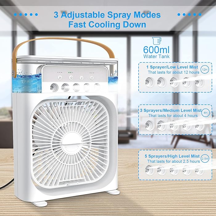 Air Conditioner Fan with 7 Lights