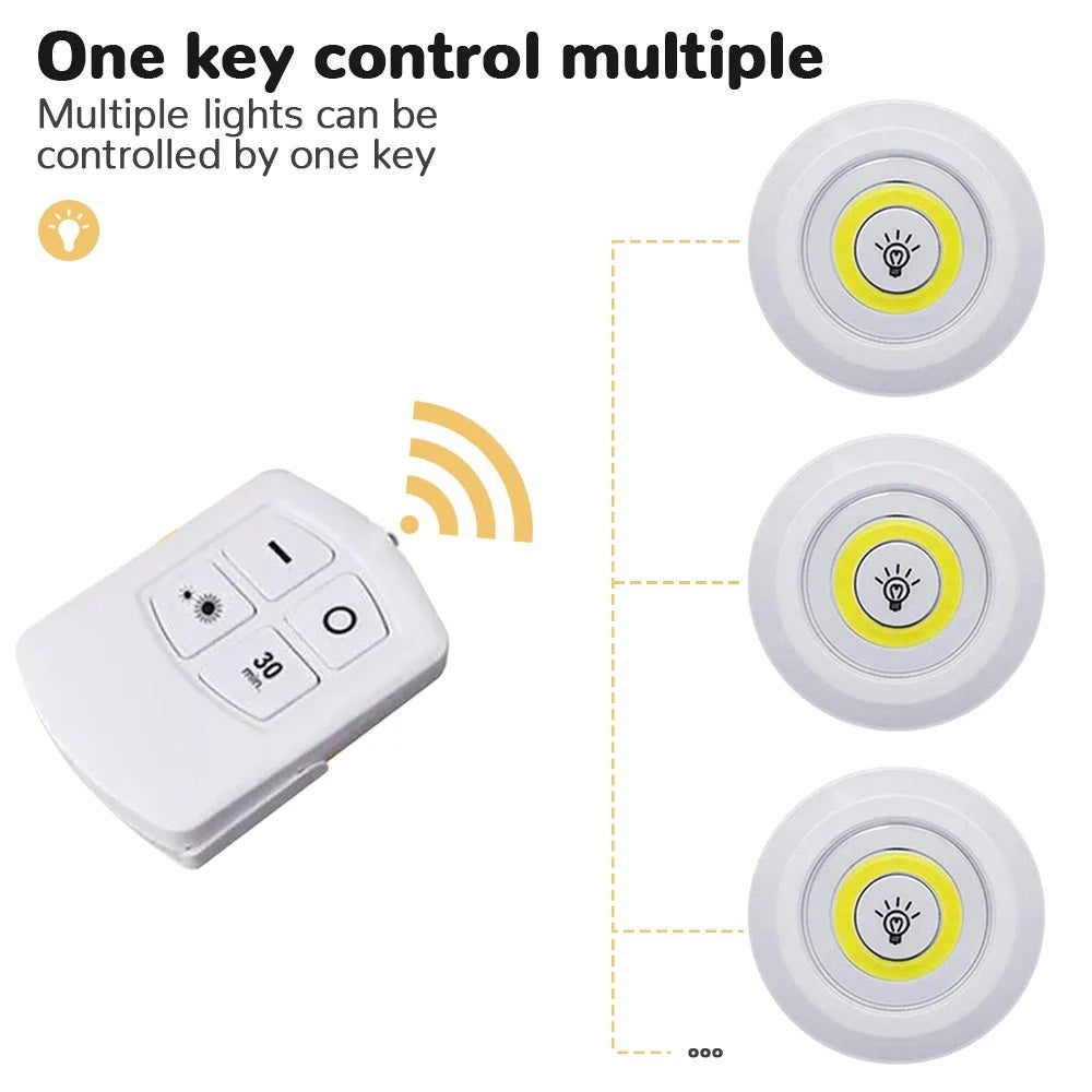 Set of 3 Remote-Control LED Kitchen Lights