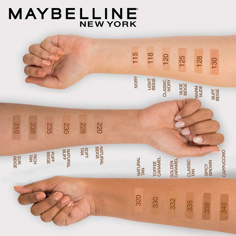 Maybelline New York Fit Me Matte+Poreless Liquid Foundation With Clay Normal to Oily SPF 22 230 Natural Buff 30ml