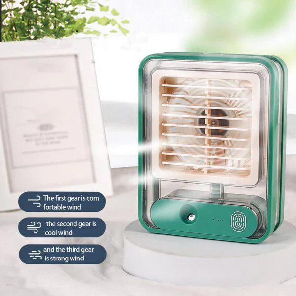 MINI USB FAN WITH LED LIGHT