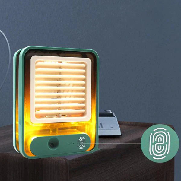 MINI USB FAN WITH LED LIGHT