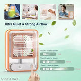 RECHARGEABLE MINI USB FAN WITH MIST WATER SPRAY AND LED NIGHT LIGHT