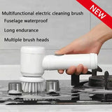 Multi-Functional Electric Cleaning Brush for Kitchen & Bathroom - Wireless Handheld Power Scrubber