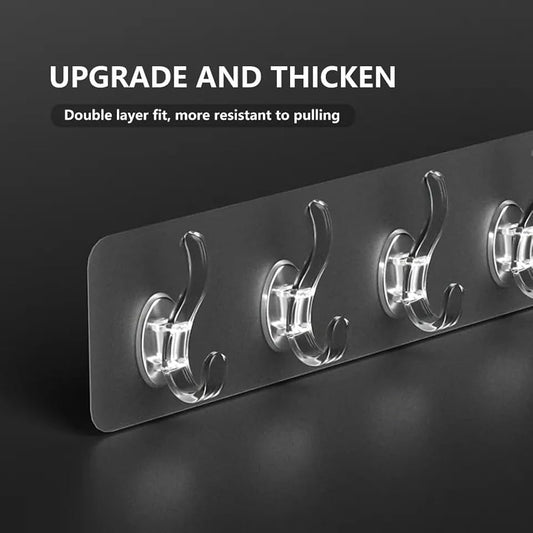 2-Pack Self-Stick Wall Hooks