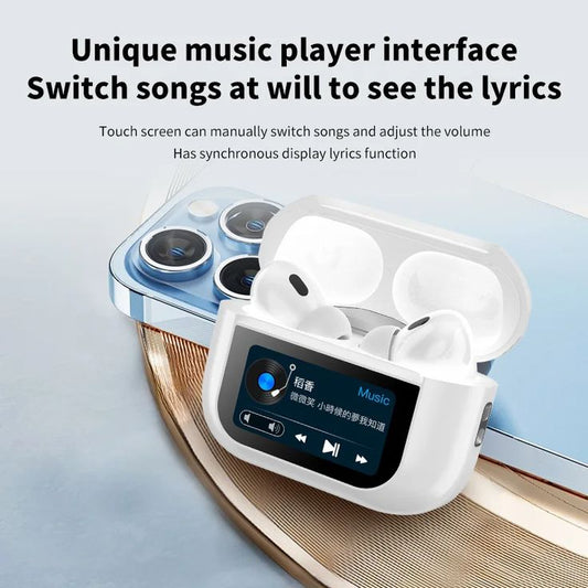 A9 Pro Touch Screen AirPods – Wireless, Bluetooth 5.0 & LCD Display