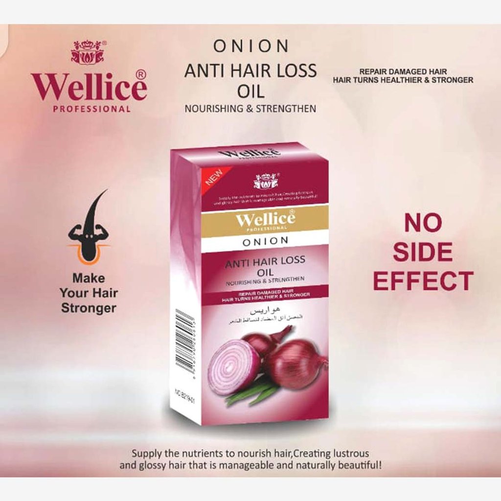 Wellice Onion Anti Hair Loss Shampoo and Hair Oil