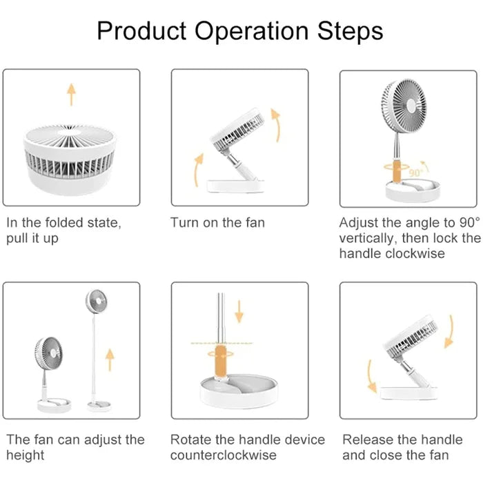 Rechargeable Folding Fan